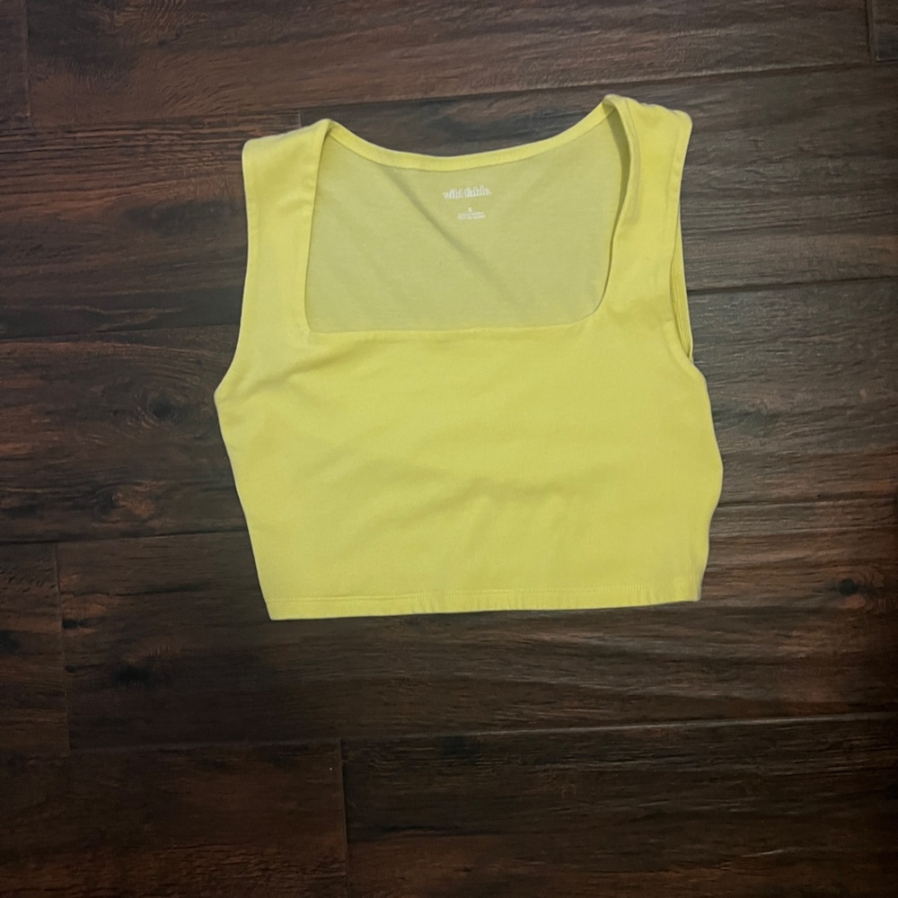yellow target tank top!! size small